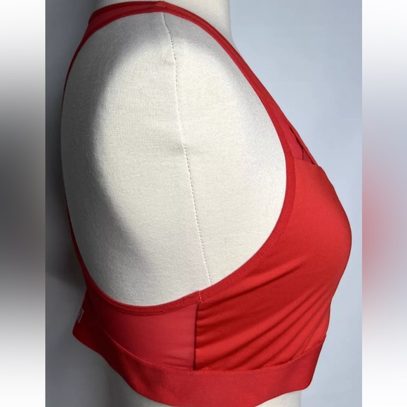 Victoria's Secret The Player Racerback Sports Bras Lot of 2 Both Sz L Red/White - Picture 7 of 11
